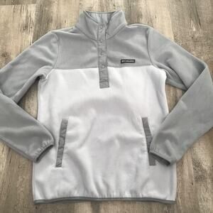 Columbia Pullover Womens Small Foster Creek Blue Fleece T-Snap Style XL0359